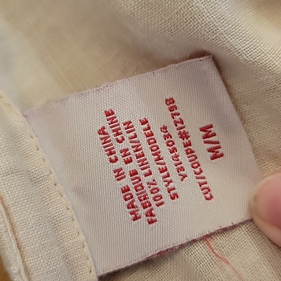 Guess Jeans 100% Linen Tan Pants, Women's Medium, Good Condition! - Picture 3 of 10